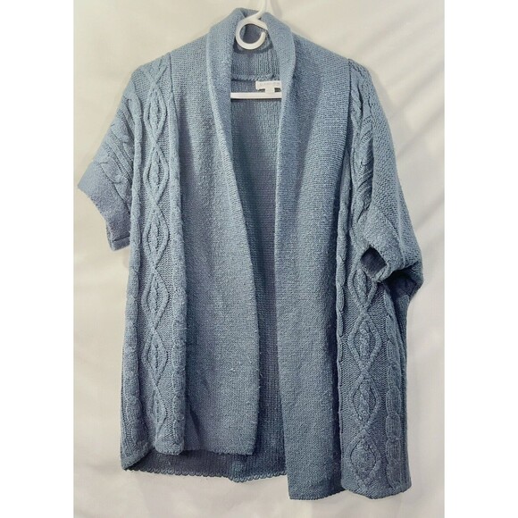 St. John's Bay Sweaters - St. John's Bay Knit Women's Blue Cardigan Long Sleeve Sweater Size Large